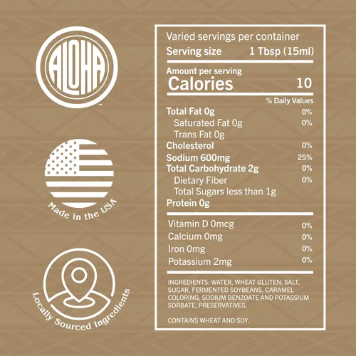 Vista 2 de Aloha Shoyu Gold - Salsa de soja premium, rico sabor hawaiano, 24 onzas