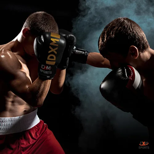 Vista 5 de Guantes de boxeo para hombres y mujeres, guantes de entrenamiento de boxeo, guantes de kickboxing, guantes de sparring, guantes de entrenamiento