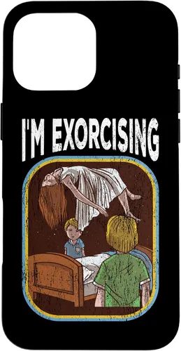 Vista 19 de Funda de nostalgia vintage de película de terror para iPhone 16