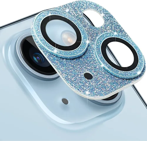 Vista 28 de Protector de lente de cámara compatible con iPhone 15 y 15 Plus, protector de pantalla de vidrio templado antiarañazos, a prueba de golpes, funda