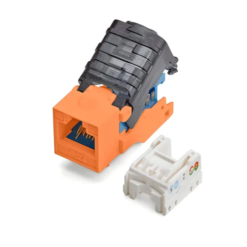 Vista 16 de TRUE CABLE Conector Keystone sin herramientas Cat5e, sin blindaje (UTP), PoE++ (4PPoE) 100W, certificación UL, verificado ETL, certificado ANSI/TIA