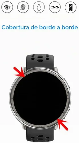 Vista 3 de Protector de pantalla compatible con Amazfit Active 2 Round Smartwatch, película protectora de TPU HD (6 piezas) Película protectora de TPU HD