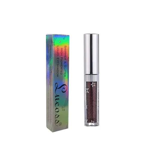 Vista 6 de Shining Shimmer - Sombra de ojos líquida con purpurina metálica, pigmentos metálicos de maquillaje para ojos, delineadores de ojos, set de sombra