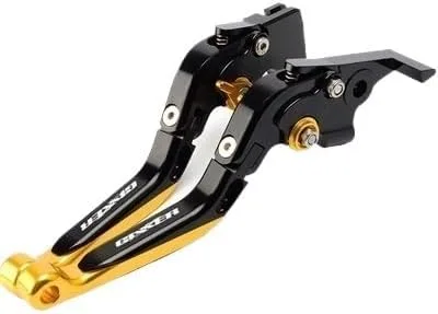 Vista 13 de F - Palancas de embrague de freno plegables ajustables y extensibles para motocicleta Suzuki GIXXER 250 SF 250SF 150 125 2020-2023 Y (color negro)