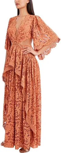 Vista 2 de BCBGMAXAZRIA Womens Lace Maxi Evening Dress