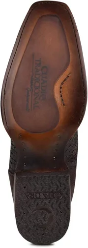 Vista 9 de Cuadra Botas urbanas para hombre en piel auténtica pitón marrón, Marrón