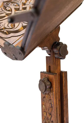 Vista 4 de Altura ajustable oración Corán titular soporte Ramadán regalo Rihal Rehal madera tallada regalo