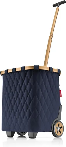 Vista 12 de reisenthel Carrycruiser Black - Carrito de compras portátil con marco de aluminio resistente, correa para el hombro y bolsa interior de malla Negro