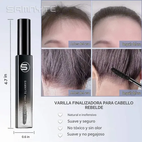 Vista 4 de Samnyte Barra de acabado de cabello, (paquete de 4) Control Flash Moment Flyaway y máscara brillante para cabello de bebé y desprendimientos rotos