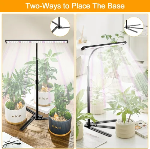 Vista 5 de Luz de Cultivo Superbrillante para Plantas de Interior, Lámpara de Plantas de Espectro Completo de 108 LEDs 6000K con Temporizador de 4/8/12Hrs
