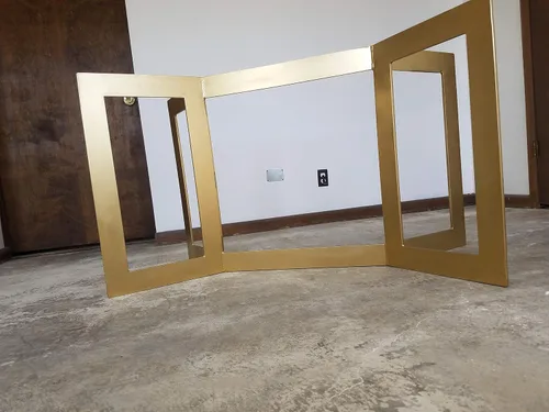 Vista 3 de Base de mesa de metal, estilo de barra plana, cualquier
