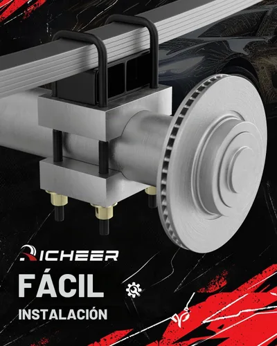 Vista 5 de Richeer Bloque de elevación trasero de 2 pulgadas compatible con Tacoma 2WD 4WD 1995-2024, Tundra 2000-2024, kits de elevación de nivelación trasera