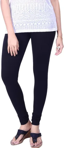 Vista 28 de ladyline Leggings Churidar elásticos de algodón para mujer Extra largos de longitud completa de cintura alta Talla regular y grande Pantalones