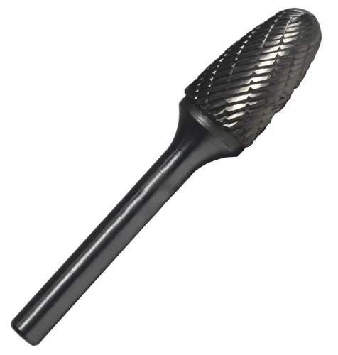 Vista 12 de Drill America SA-1 Rebaba de carburo/lima giratoria cilíndrica de doble corte para amoladora de troquel de 1/4" de diámetro x 5/8" de longitud