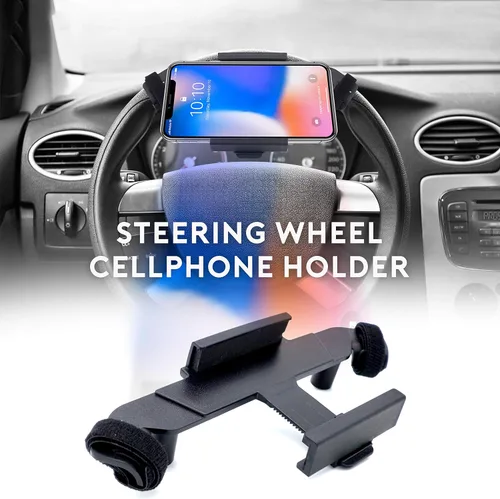 Vista 2 de Soporte de teléfono de coche para volante Soporte de teléfono celular para modelo 3 iPhone Android