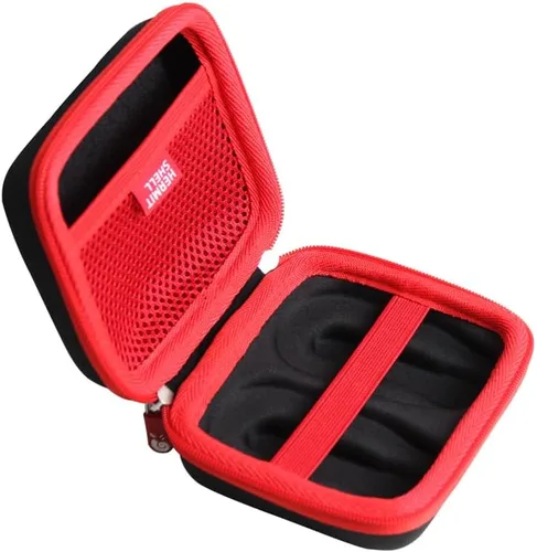 Vista 3 de Hermitshell Estuche de viaje para Xvive U2 Guitarra Sistema Inalámbrico Recargable 2.4GHz Digital Guitarra Transmisor Receptor (Negro+Rojo)