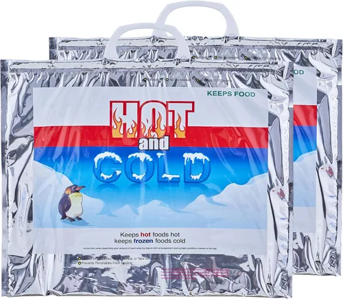 Vista 23 de Superio Bolsas Aisladas Calientes y Frías para Entrega de Alimentos, Bolsas de Compras de Comestibles, Almacenamiento de Alimentos para Comida