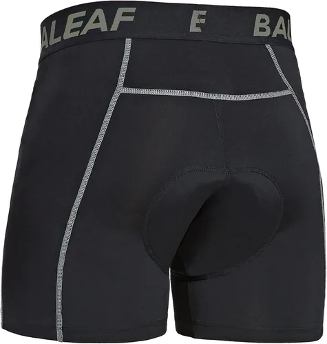 Vista 28 de baleaf Pantalones cortos de ciclismo acolchados 3D para hombre, ropa interior de ciclismo MTB Liner