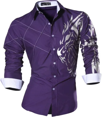 Vista 150 de jeansian - Camisas de manga larga de ajuste entallado para hombre (8397), con botones, informales y de vestir.