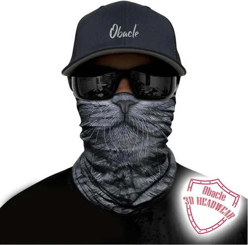 Vista 2 de Obacle Polaina para el cuello, bandana para protección contra el polvo, el viento, el sol para hombres y mujeres