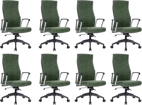Vista 17 de LeisureMod Hilton Leather Executive Office Chair, Adjustable Height Negro