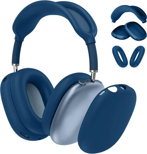 Vista 10 de Fintie Funda de silicona 3 en 1 para AirPods Max 2 (2026) y AirPods Max 1 (2020/2024) para auriculares, almohadillas antiarañazos, almohadillas