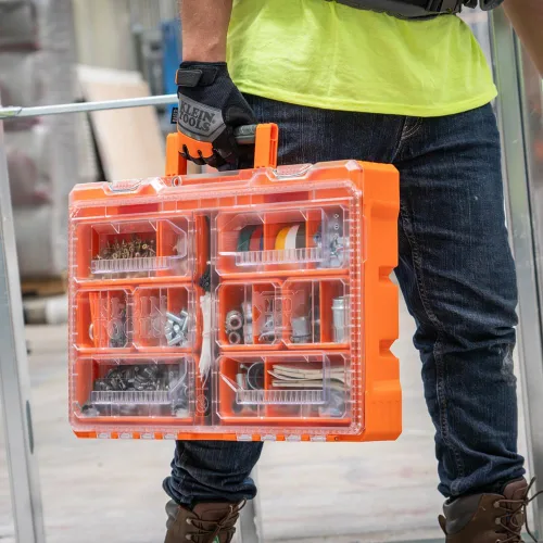Vista 7 de Klein Tools 54806MB MODbox - Caja de compartimento alto, organizador de herramientas de ancho completo, caja de herramientas de piezas pequeñas