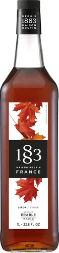 Vista 75 de 1883 Jarabe de Amaretto para bebidas, fabricado en Francia, botella de plástico de 1 litro