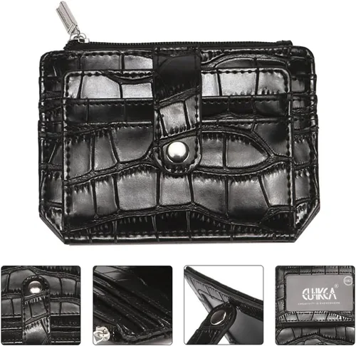 Vista 8 de VALICLUD wallet Credit Cards Holder Purse billeteras de hombres cuero original para hombre Credit Cards Storage Holder Money Storage Pouch pu