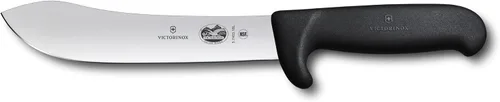 Vista 3 de Victorinox Fibrox - Cuchillo de carnicero de 8 pulgadas, punta de hoja ampliada, color negro