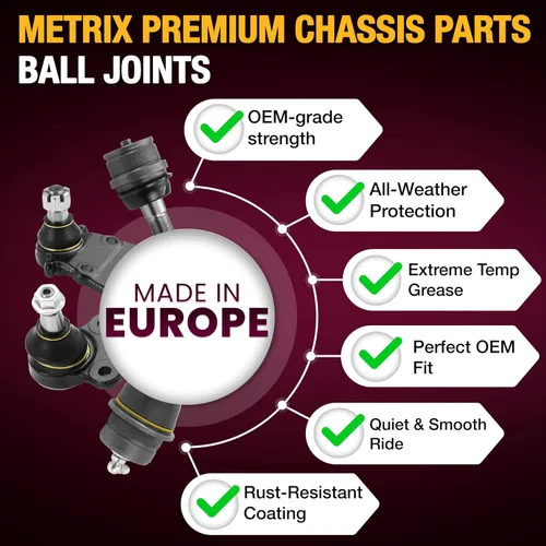 Vista 5 de Fabricado en Europa. Junta de rótula inferior delantera Metrix Premium K3199 para Jeep Liberty 2002-2004