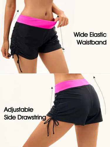 Vista 4 de Traje de baño para mujer, cintura alta, parte inferior de bikini con control de abdomen, trajes de baño con forro