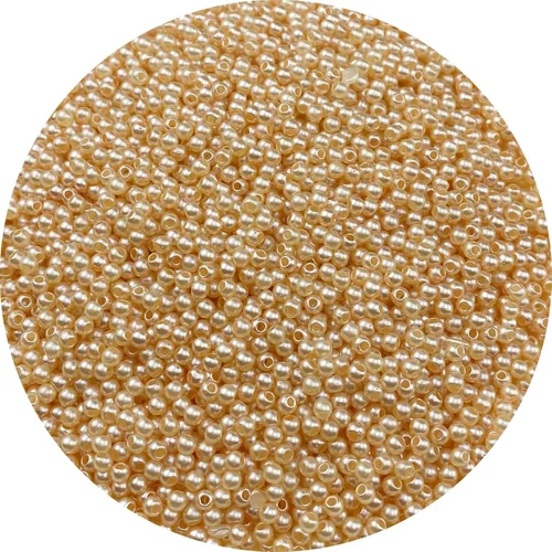 Vista 42 de 4000 piezas Cuentas de perlas para manualidades 3mm Perla de resina para hacer joyas Cuentas de perlas redondas a granel con agujero para collares