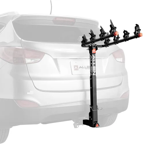 Vista 13 de Allen Sports Deluxe Soporte de enganche para 4 bicicletas (receptor de 2 pulgadas), color negro