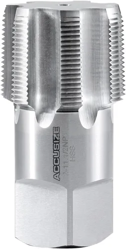 Vista 15 de Accusize - Grifo de tubo cónico HSS de 1/2"-14 - NPT, NPT-12