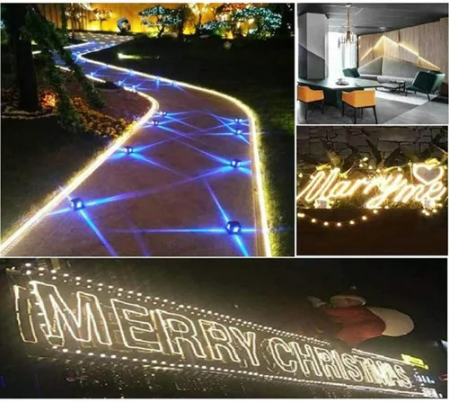 Vista 4 de EZTRONICSCORPO - Tira de luces LED, 16.4 pies, tira de luces de neón blancas regulables, tira de luz LED de 12 V para dormitorio, 6000 K
