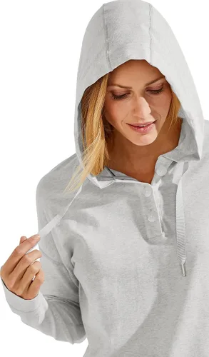 Vista 4 de Coolibar UPF 50+ LumaLeo Henley - Sudadera con capucha para mujer, protección solar