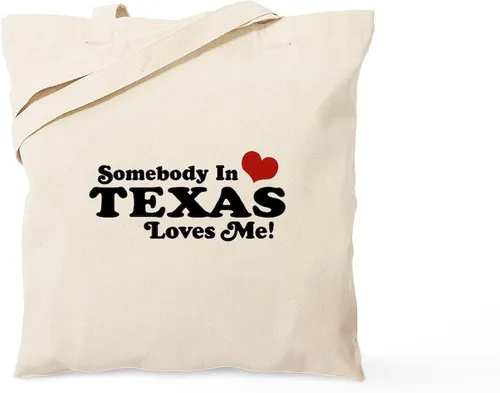 Vista 13 de CafePress Bolsa de mano de la bandera de Texas, bolsa de lona natural, bolsa de compras reutilizable