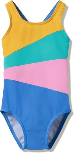 Vista 13 de Speedo Traje de baño de una pieza para niñas con espalda cruzada cerrada Plano 2023