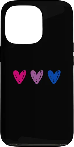 Vista 10 de iPhone 16 Bisexual Pride Hearts Bi Pride Flag Case