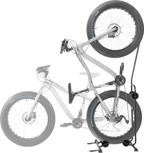 Vista 9 de CyclingDeal Soporte de Bicicleta para Piso - Soporte de Bicicleta Vertical y Horizontal - Soporte de Almacenamiento de Bicicletas - Soporte