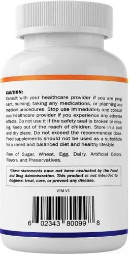 Vista 9 de Vitamatic Vitamina B1 500 mg (mononitrato de tiamina), 120 cápsulas Alta potencia B1, apoya la salud del sistema nervioso y el metabolismo