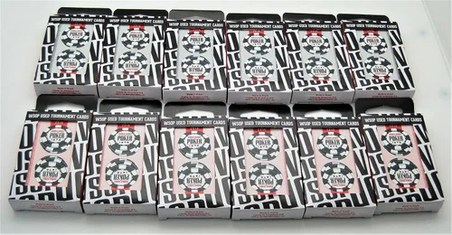 Vista 2 de WSOP Juego de 12 mazos auténticos repartidos en Copag usados de plástico de copag índice estándar puente