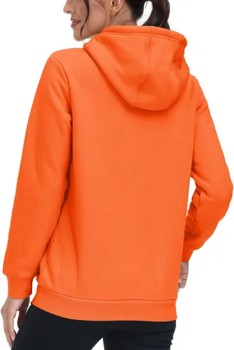 Vista 32 de MAGCOMSEN Sudaderas con capucha para mujer, con forro de sherpa, de vellón, para invierno, cálido, pesado, de algodón, con bolsillo