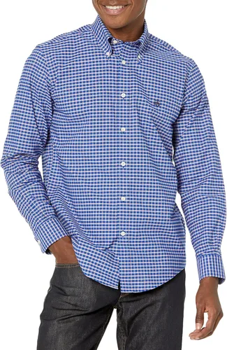 Vista 20 de Brooks Brothers Camisa Deportiva de Manga Larga sin Planchar con Botón para Hombre CORAL ROJO