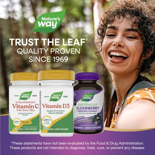Vista 7 de Nature's Way, D3 2000 IU, vitaminas, 15590, 120, 1, 1