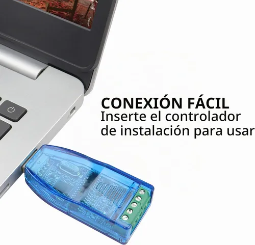 Vista 4 de YACSEJAO USB a RS485 RS232 Convertidor USB 2.0 a RS-485 RS-232 Adaptador de puerto serie con chip CH340 para Windows 11 10 8 7 XP Mac