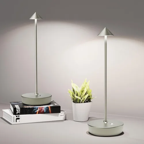 Vista 24 de Lámparas de mesa inalámbricas recargables, 6000 mAh, funciona con pilas, lámpara de escritorio LED para exteriores, impermeable, portátil, táctil