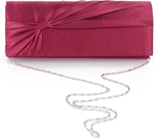 Vista 4 de Mujer Damara grandes satén Bowknot Prop boda novia bolsas de embrague noche