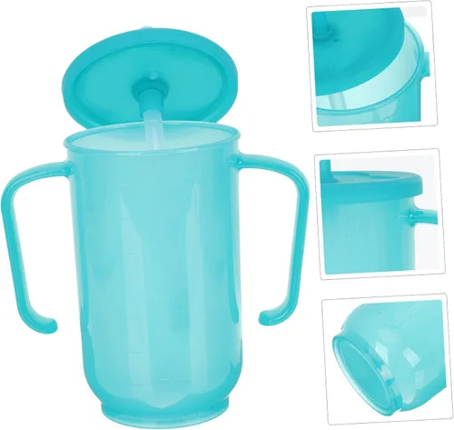 Vista 4 de Housoutil Taza antipaja para ancianos Disfagia Taza de paja Taza de alimentación líquida de dieta para adultos